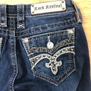 Rock Revival Maisky Easy Crop Jeans Sz 25
